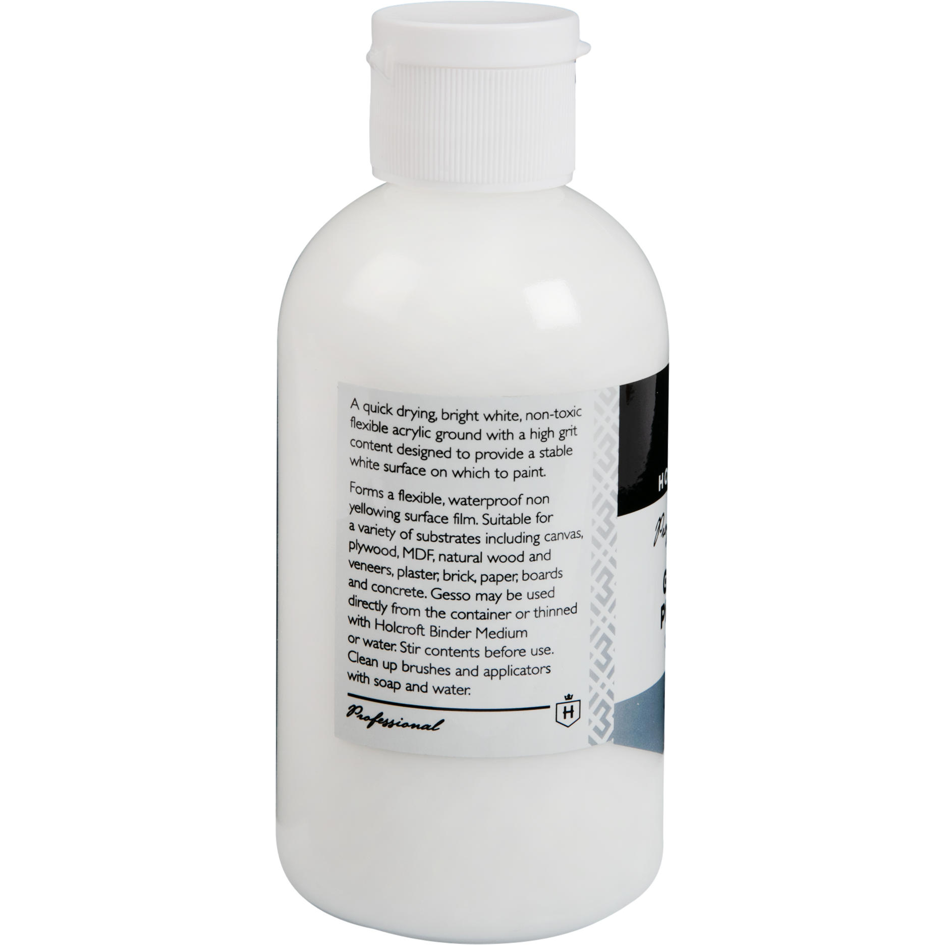 Light Gray Holcroft  Professional Acrylic Clear Gesso 250mL Acrylic Paints