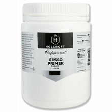 Light Gray Holcroft  Professional Acrylic Black Gesso 1 Litre Acrylic Paints