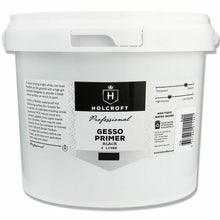 Light Gray Holcroft  Professional Acrylic Black Gesso 4 Litre Acrylic Paints