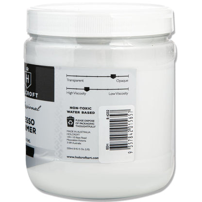 Light Gray Holcroft  Professional Acrylic White Gesso 500ml Acrylic Paints