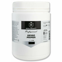 Light Gray Holcroft  Professional Acrylic White Gesso 1 Litre Acrylic Paints