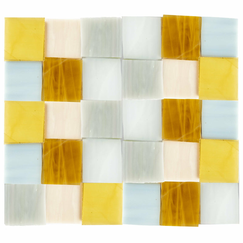 Goldenrod Mosaic Tile 25x25mm 1kg Mixed Colours Mosaic Supplies