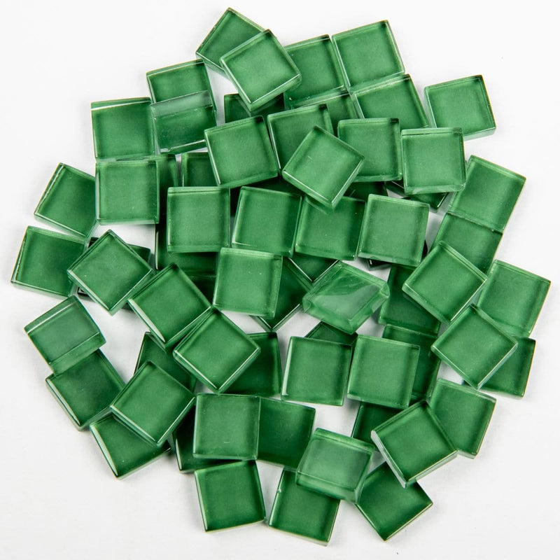 Sea Green Glass Mosaic Tiles 10x10mm 100gm Crystal Sea Green Mosaic Supplies