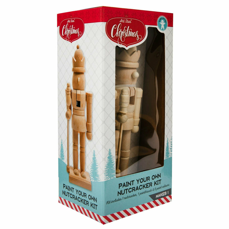 Gray Art Star Paint Your Own Nutcracker Kit Makes 1 Christmas