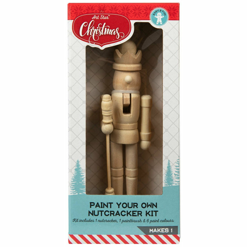 Gray Art Star Paint Your Own Nutcracker Kit Makes 1 Christmas