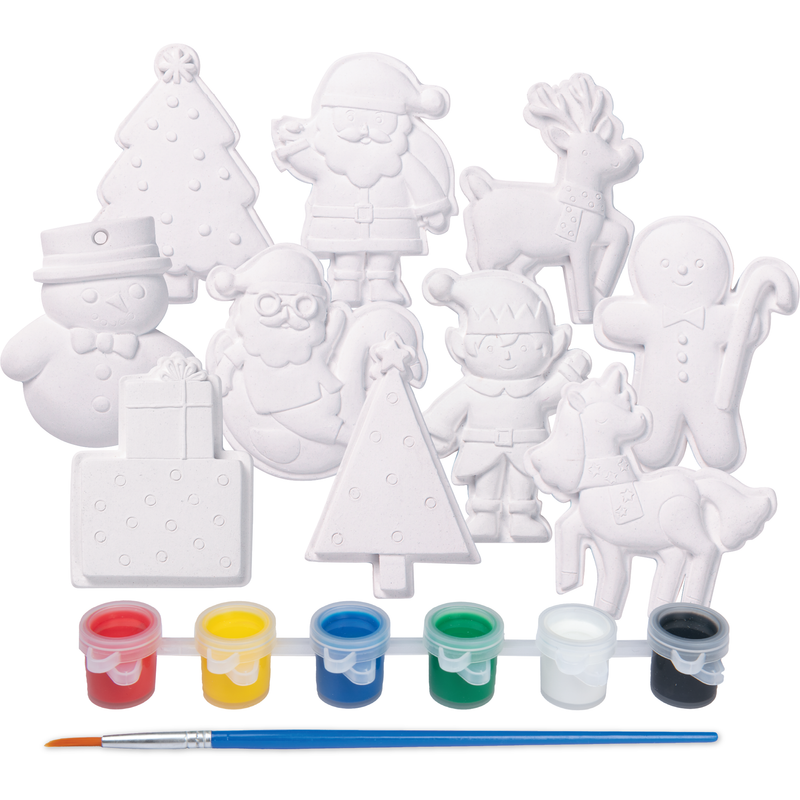 Lavender ArtStar Christmas Paint Your Own Plaster Character Kit Makes 10 Christmas