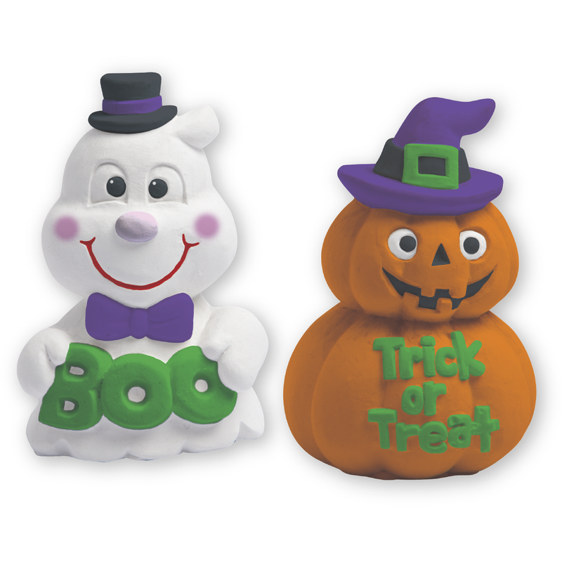 Sienna Art Star Halloween Paint Your Own Plaster Characters-7cm (Makes 6) Halloween