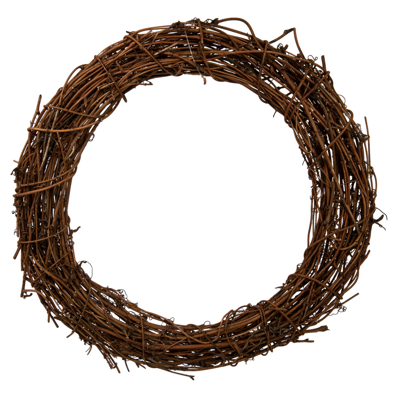 Black Make a Merry Christmas Natural Vine Wreath 30cm Christmas