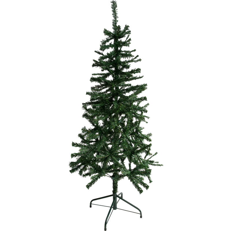 Dark Slate Gray Make a Merry Christmas Pine PVC Hinged Tree 150cm with 286 Tips Christmas