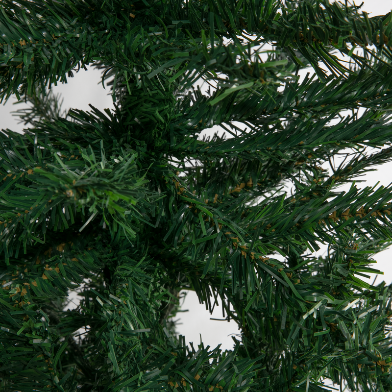Black Make a Merry Christmas Pine PVC Hinged Tree 150cm with 286 Tips Christmas