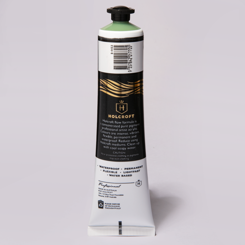 Light Gray Holcroft Professional Acrylic Flow Paint 75ml Green Oxide Series 2 Acrylic Paints