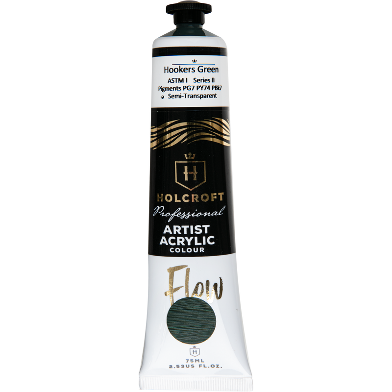 Lavender Holcroft Professional Acrylic Flow Paint 75ml Hookers Green Series 2 Acrylic Paints