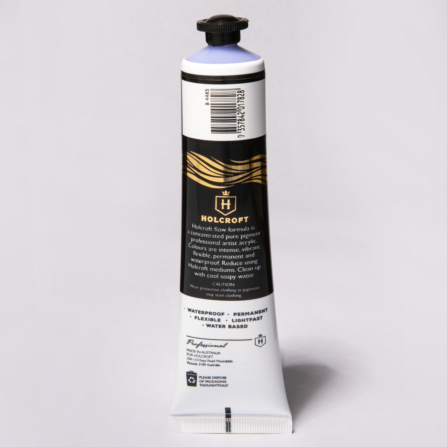 Light Gray Holcroft Professional Acrylic Flow Paint 75ml Ultra Violet Series 2 Acrylic Paints