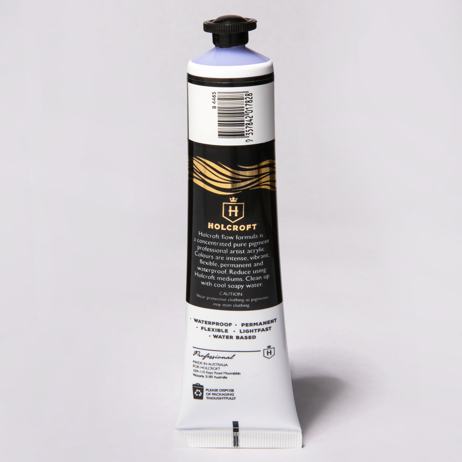 Light Gray Holcroft Professional Acrylic Flow Paint 75ml Ultra Violet Series 2 Acrylic Paints