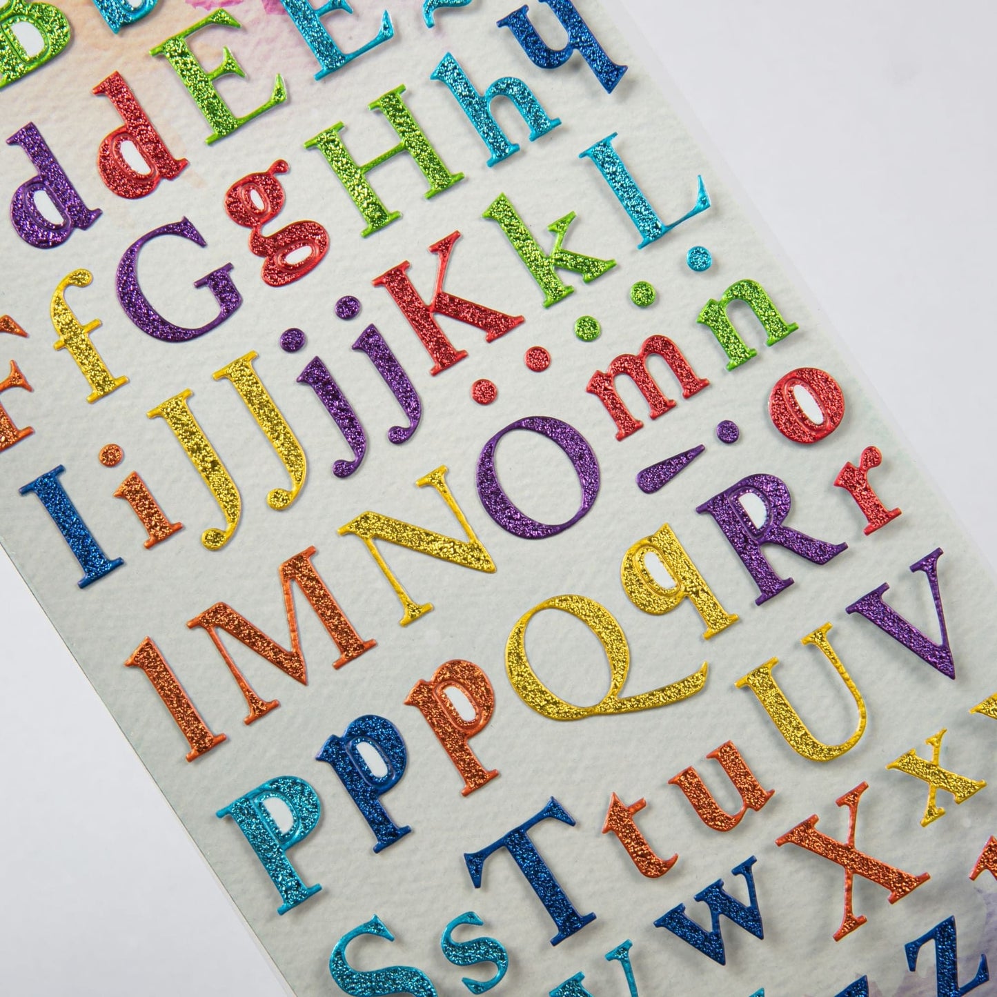 Light Gray The Paper Mill Foil Alphabet Stickers 240 x 106mm Multicolour Stickers