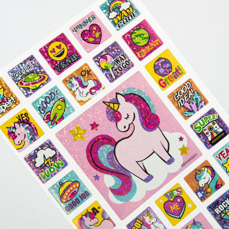 Misty Rose Art Star Merit Sticker Book Unicorn Fantasy (264 Stickers) Stickers