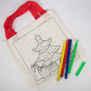 Light Gray Art Star Christmas Colour Your Own Christmas Tree Bag 4 Markers Included Christmas