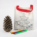 Lavender Art Star Christmas Colour Your Own Christmas Tree Bag 4 Markers Included Christmas