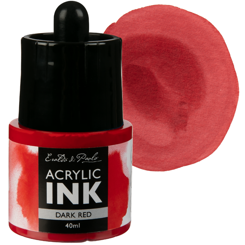 Brown Eraldo Di Paolo Acrylic Ink 40ml  - Dark Red Inks