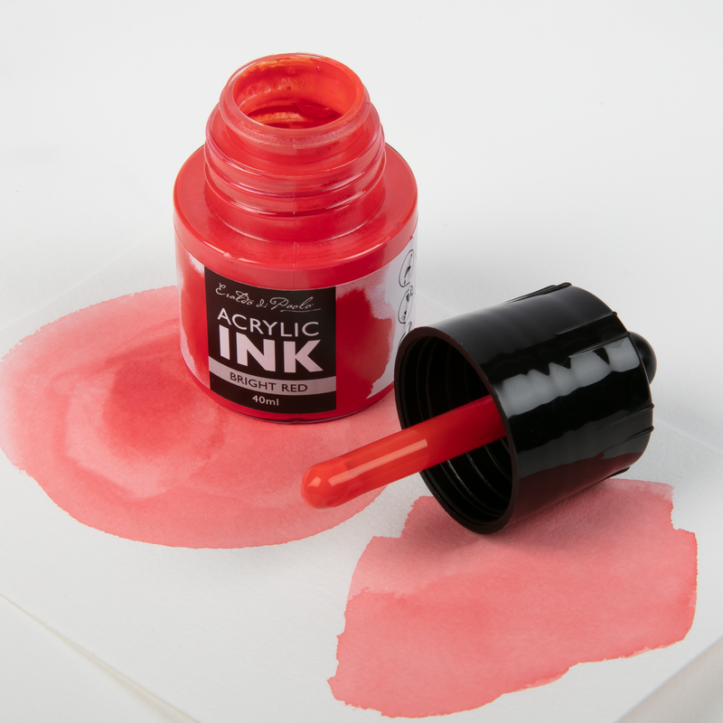 Thistle Eraldo Di Paolo Acrylic Ink 40ml  - Bright Red Inks