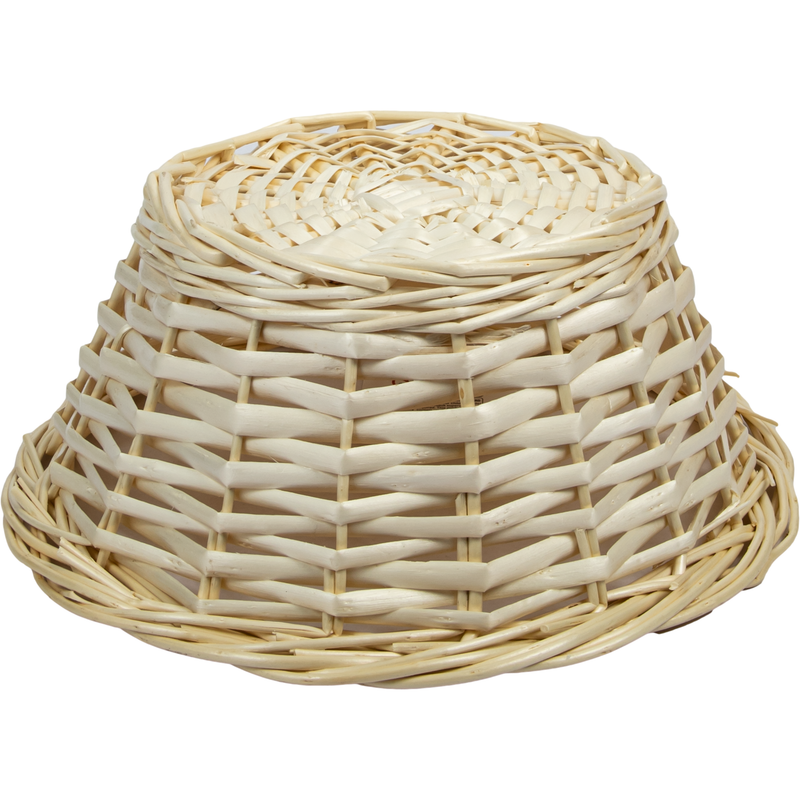 Tan Urban Crafter Bleached Split Willow Contoured Round Basket Small 25 x 25 x 14cm Boxes
