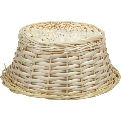 Tan Urban Crafter Bleached Split Willow Contoured Round Basket Medium 30 x 30 x 12cm Boxes