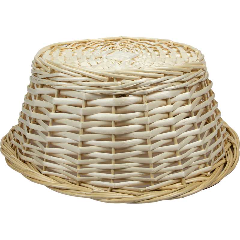 Tan Urban Crafter Bleached Split Willow Contoured Round Basket Large 35 x 35 x 14cm Boxes