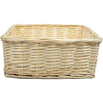 Tan Urban Crafter Bleached Split Willow Square Basket Small 26 x 16 x 10cm Boxes