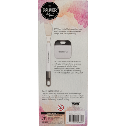 Gray The Paper Mill Spatula and Scraper Set for Weeding Craft Vinyl (2 Pieces) All Craft Basics