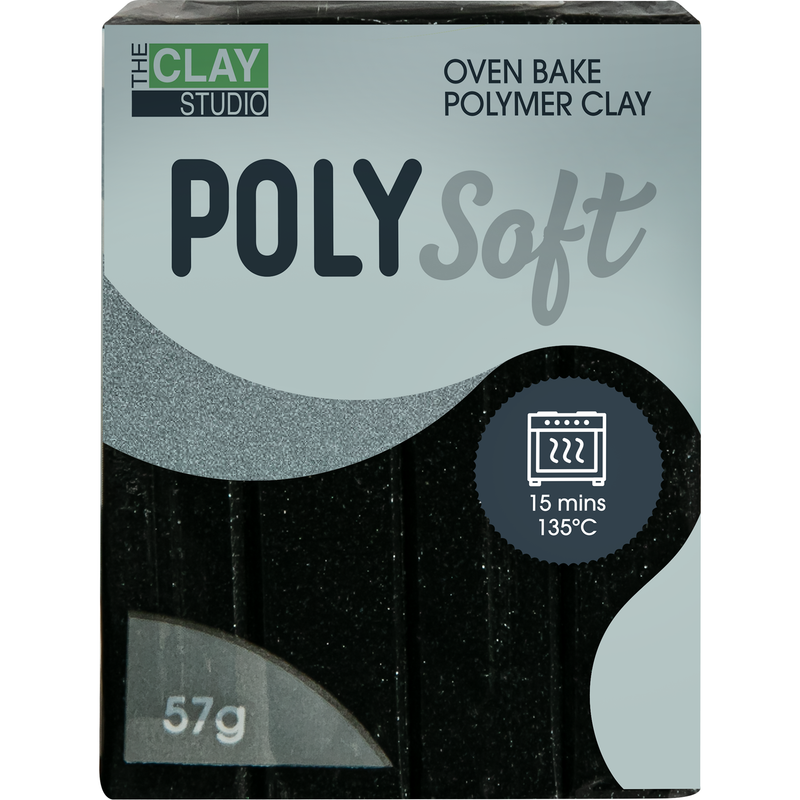Black The Clay Studio Polymer Clay Galaxy 57g Polymer Clay (Oven Bake)