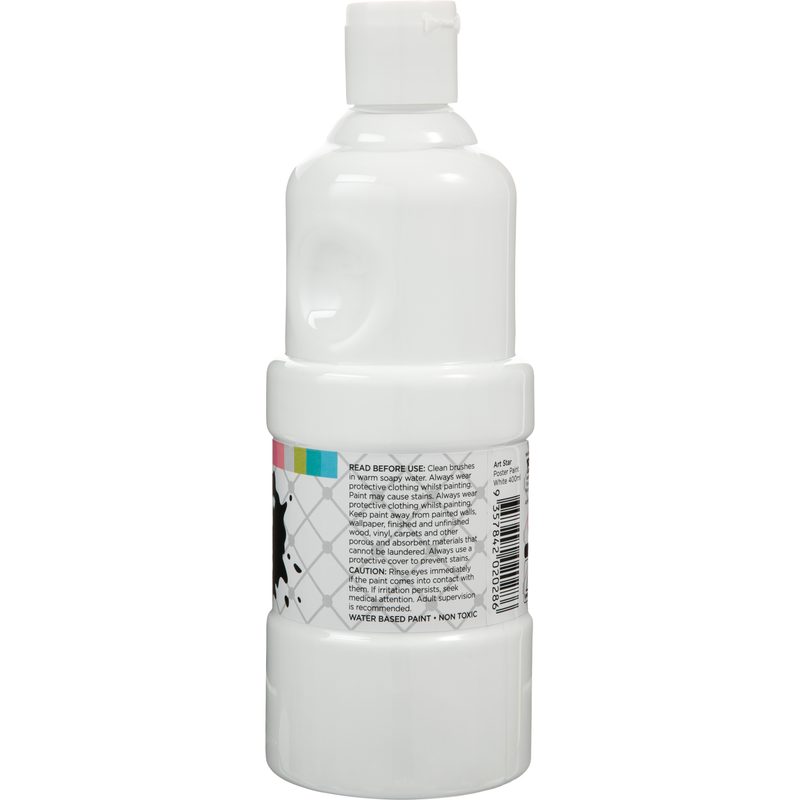 Light Gray Art Star Poster Paint White 400ml Kids Paints