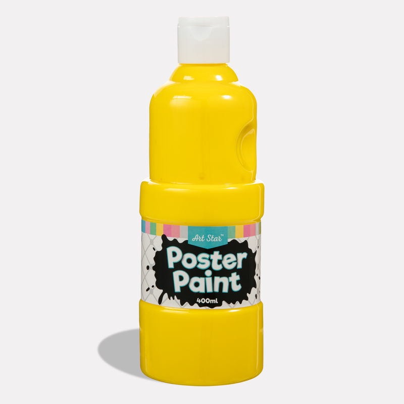 White Smoke Art Star Poster Paint Yellow 400ml Kids Paints
