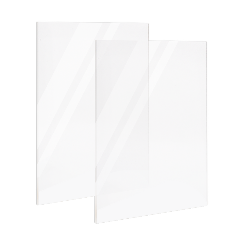 White Smoke Urban Crafter Rectangle Acrylic Board-Blank 21x29.7x0.3cm (2 Pieces) Craft Basics