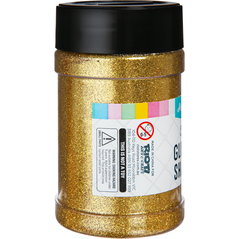 Sienna Art Star Fine Glitter Shaker Gold - 110g Craft Basics