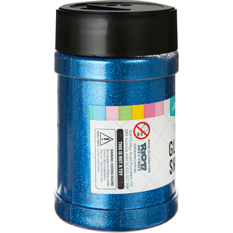 Light Gray Art Star Fine Glitter Shaker-Blue 110g Craft Basics