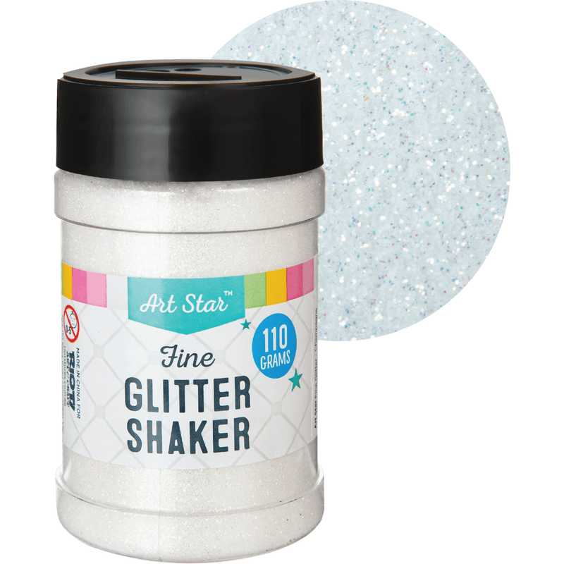 Light Gray Art Star Fine Glitter Shaker-Champagne 110g Craft Basics
