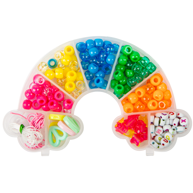 Dark Cyan Art Star Rainbow Pony Bead Jewellery Making Kit Kids Craft Kits