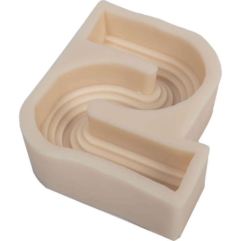 Tan Urban Crafter S Shaped Candle Mould 105x90x31mm Candle Making