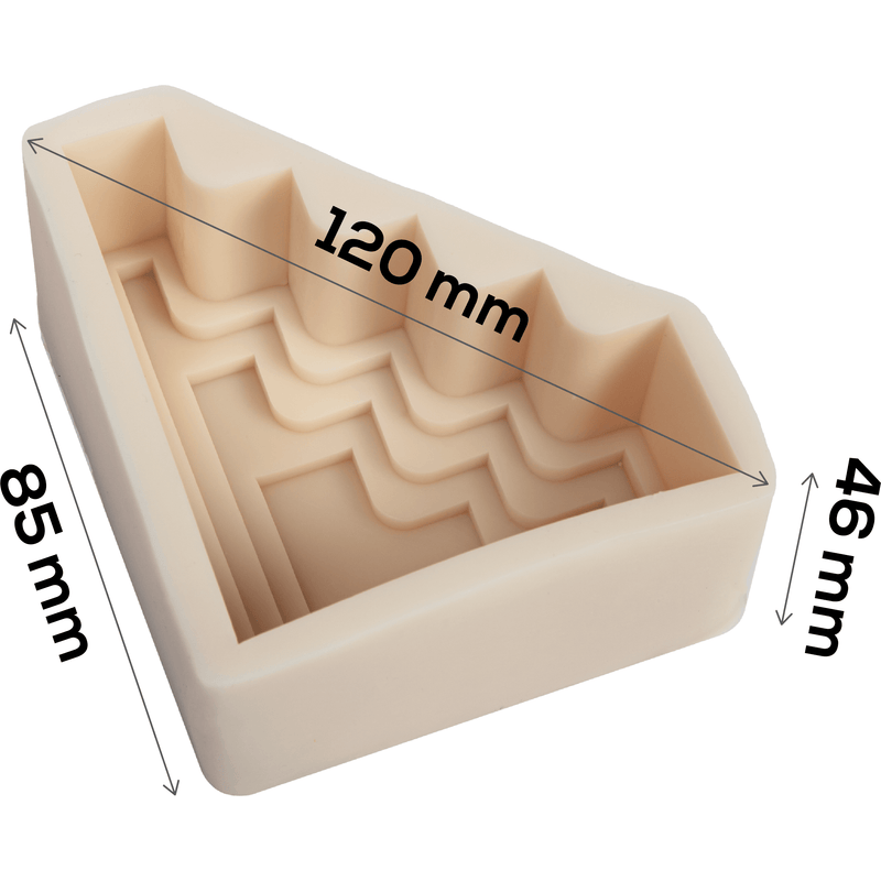 Tan Urban Crafter Trapezoid Candle Mould 126x85x46mm Candle Making