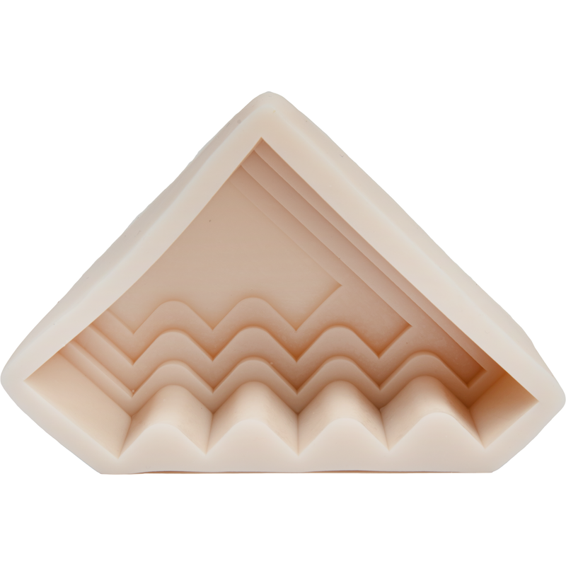 Tan Urban Crafter Trapezoid Candle Mould 126x85x46mm Candle Making