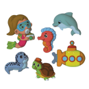 Dim Gray Art Star Mould and Paint Plaster Under The Sea Adventures (6 Magnets) Kids Craft Kits