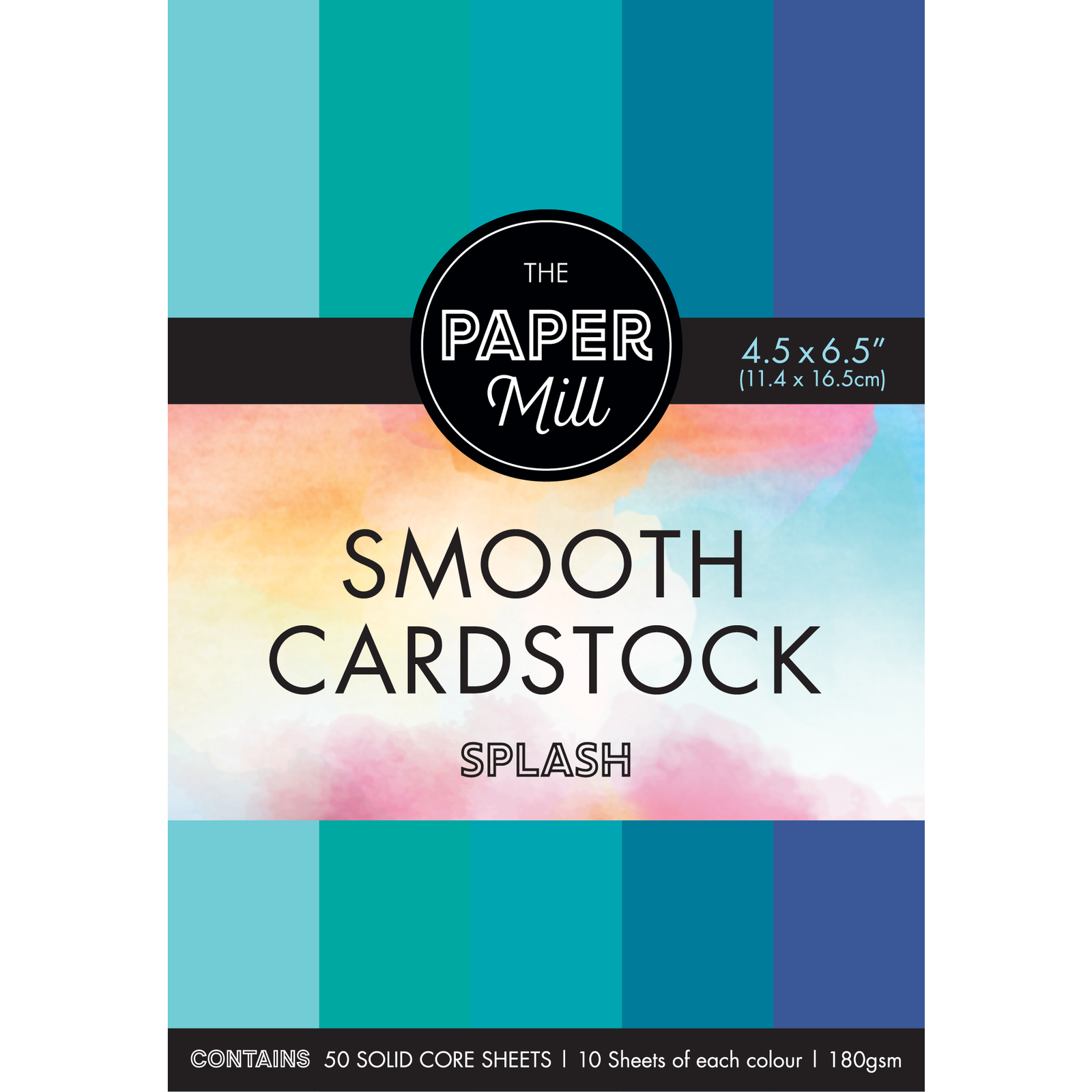 The Paper Mill Coloured Core Smooth Cardstock 180gsm 16.5x11.4cm (6.5