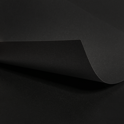 Black The Paper Mill Coloured Core Smooth Cardstock 180gsm 15x15cm (6 x 6") 25 Sheets Black & White Paper Craft