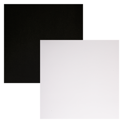 Black The Paper Mill Coloured Core Smooth Cardstock 180gsm 15x15cm (6 x 6") 25 Sheets Black & White Paper Craft