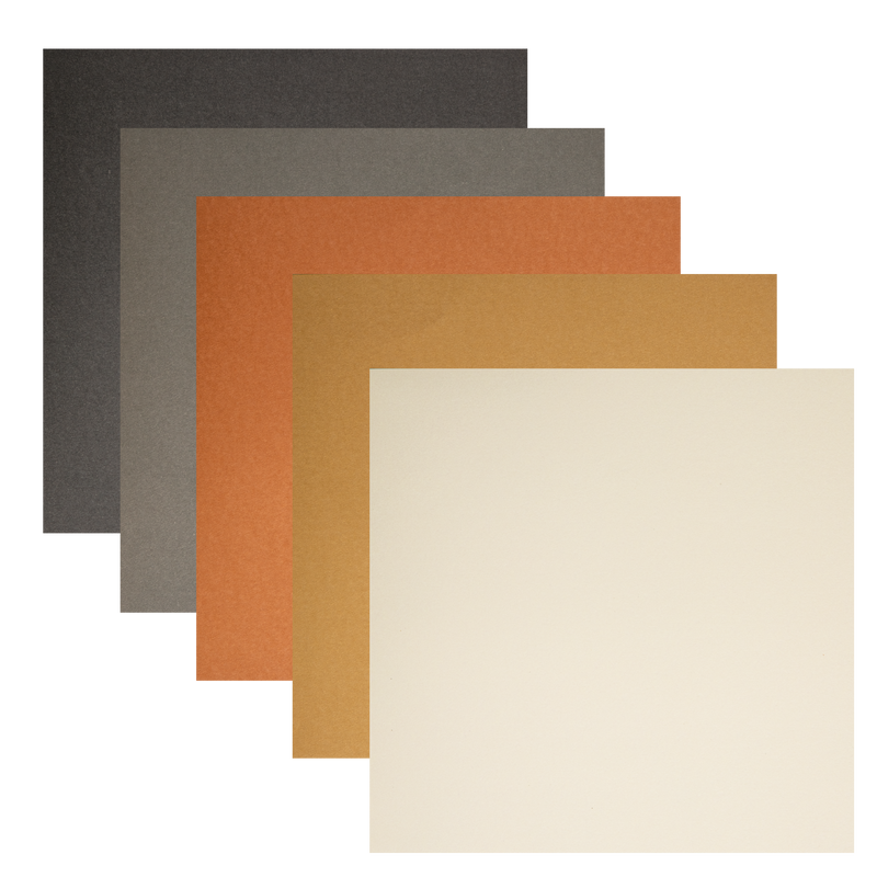 Dark Slate Gray The Paper Mill Coloured Core Smooth Cardstock 180gsm 15x15cm (6 x 6") 25 Sheets Neutrals Paper Craft