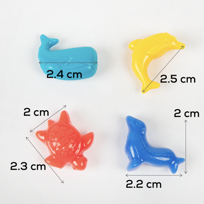 Lavender Art Star Assorted Colour and Design Sea Life Beads 90g Pack Kids Craft Basics