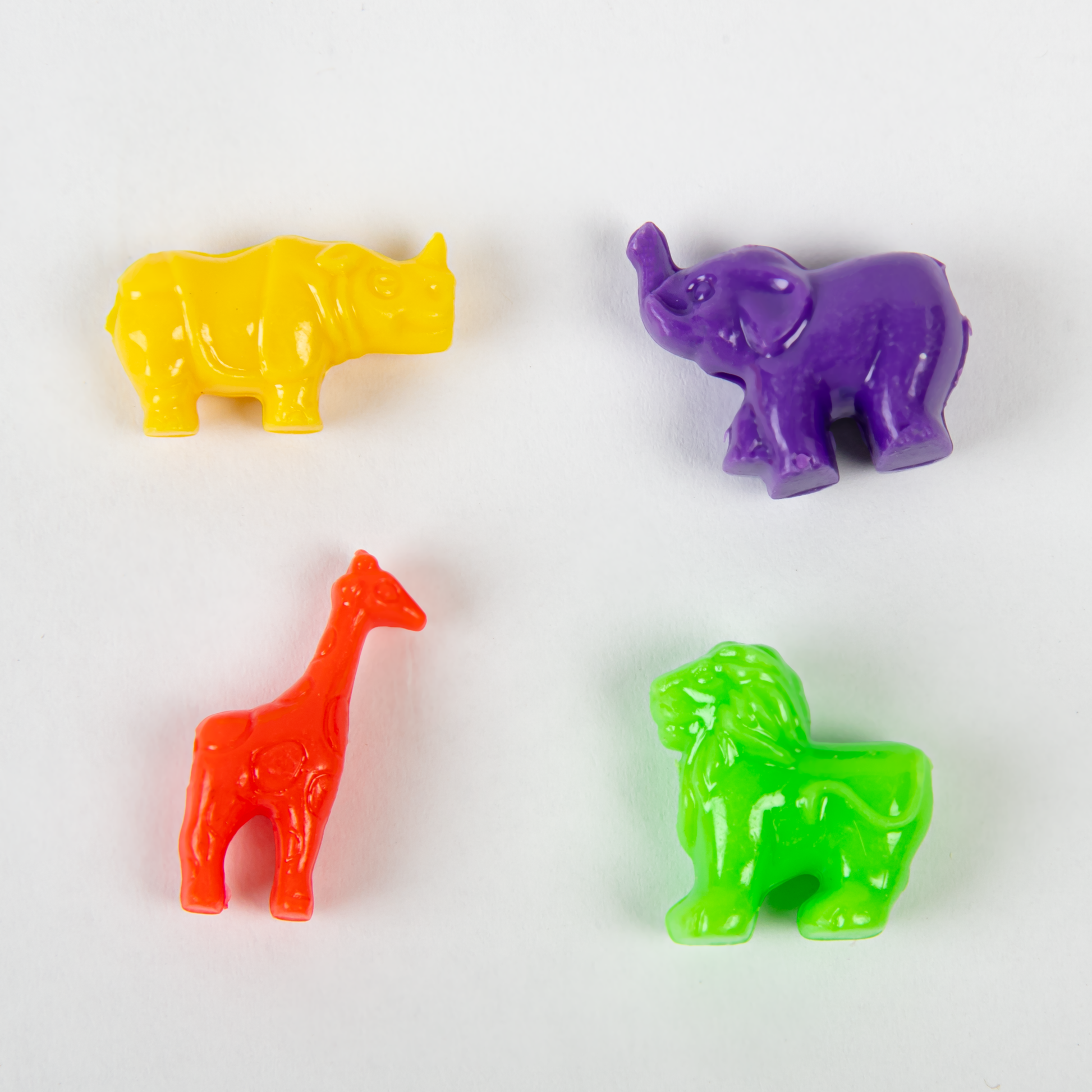 Light Gray Art Star Assorted Colour and Design Safari Animal Beads 90g Pack Kids Craft Basics