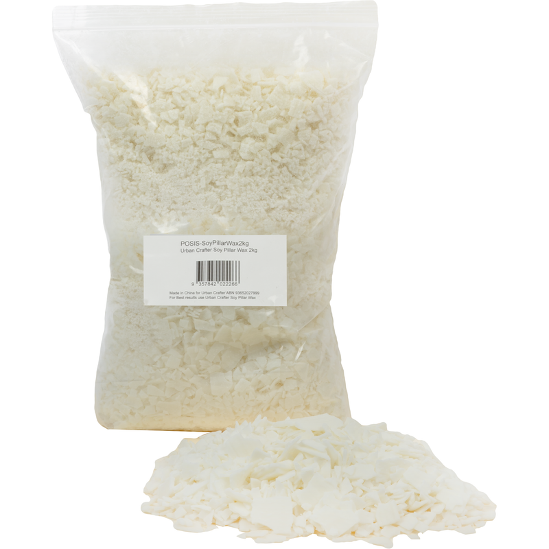 Light Gray Urban Crafter Soy Pillar Wax 2kg Candle Making