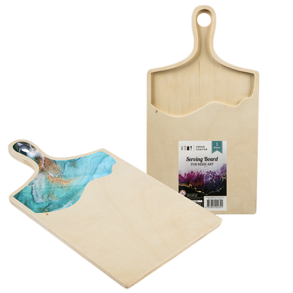 Gray Urban Crafter Plywood Serving Board for Resin 17.7x33x1.4cm Woodcraft
