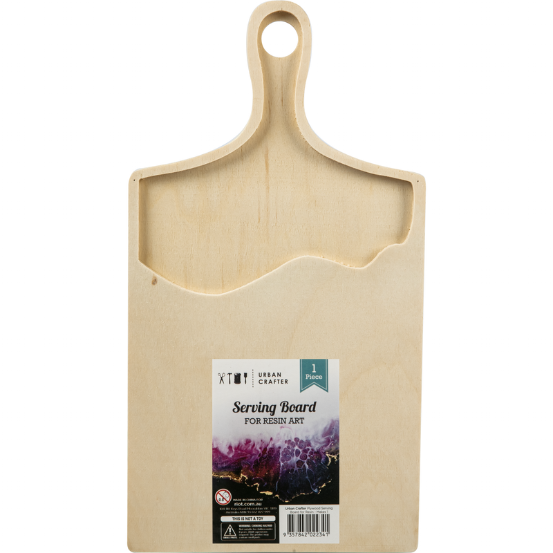 Tan Urban Crafter Plywood Serving Board for Resin 17.7x33x1.4cm Woodcraft